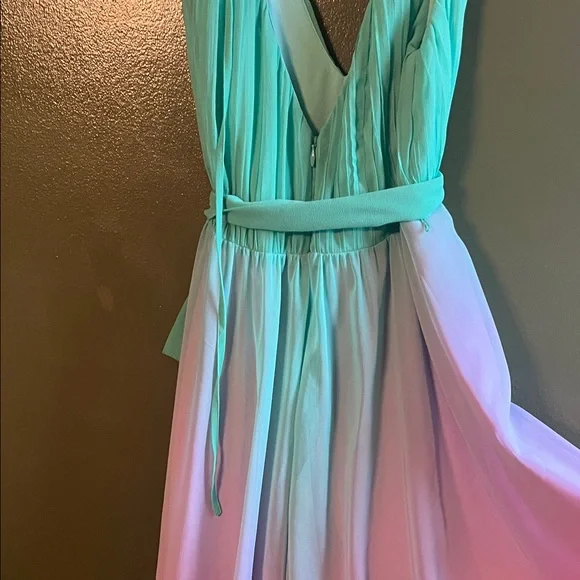 Victoria's Secret Turquoise and Pink Ombre Dress - Picture 3 of 7